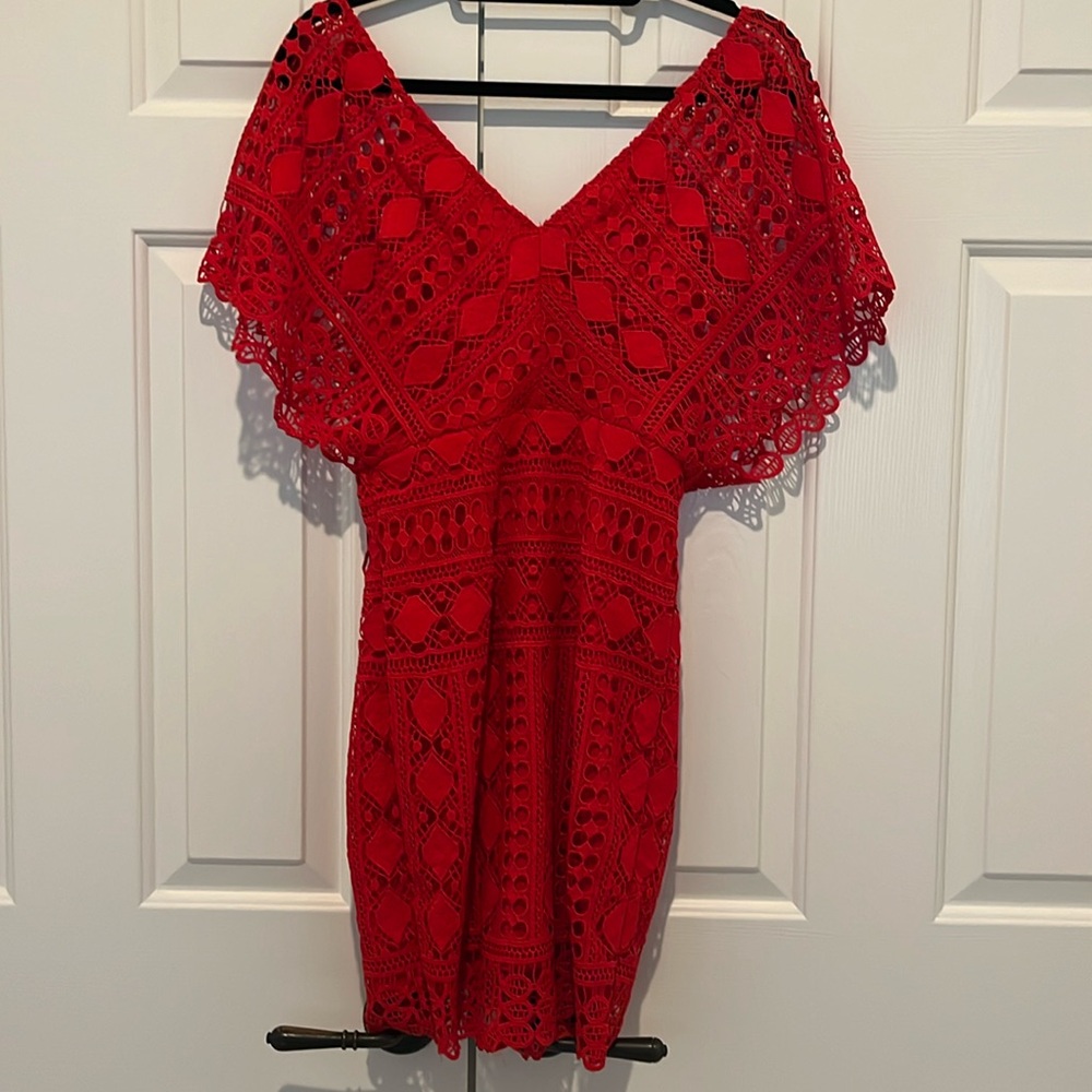 Red Lulus dress
